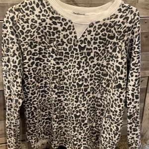 Nordstrom rack Leopard Print Sweatshirt pullover